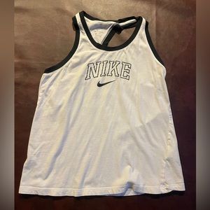Black and white Nike workout tank top